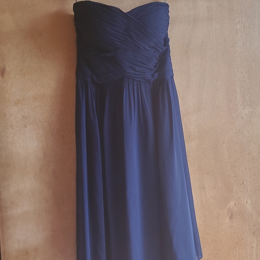 NWT Donna Morgan Strapless Navy Dress Size 2